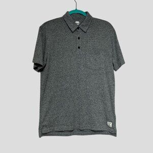 Roots Grey Heather Men's Polo Shirt Size Small